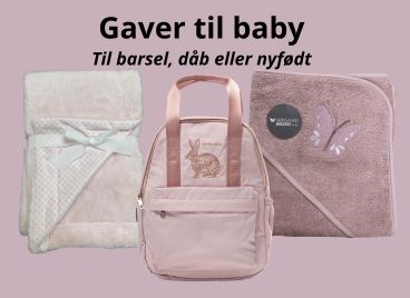 Gaver til baby med tæppe, taske og badeslag – til barsel, dåb eller nyfødt